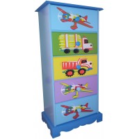 Comoda cu patru sertare Mobilier Tematic Transportation  din lemn MDF Liberty House